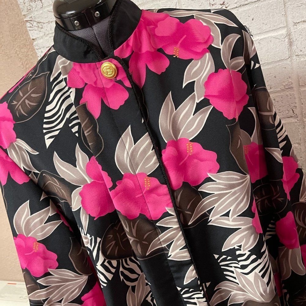 Vintage Joyce Floral Long Sleeve Blouse Plus 18
